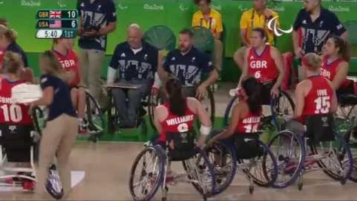 Wheelchair Basketball | Great Britain v USA | Women’s semi-final 1 | Rio 2016 Paralympic Games