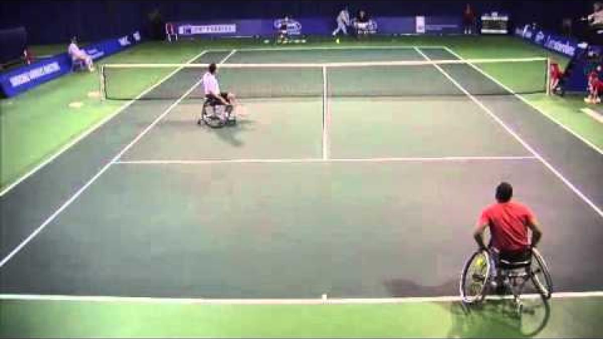 Semifinals of men's doubles at Invacare Masters with Houdet and Ammerlaan