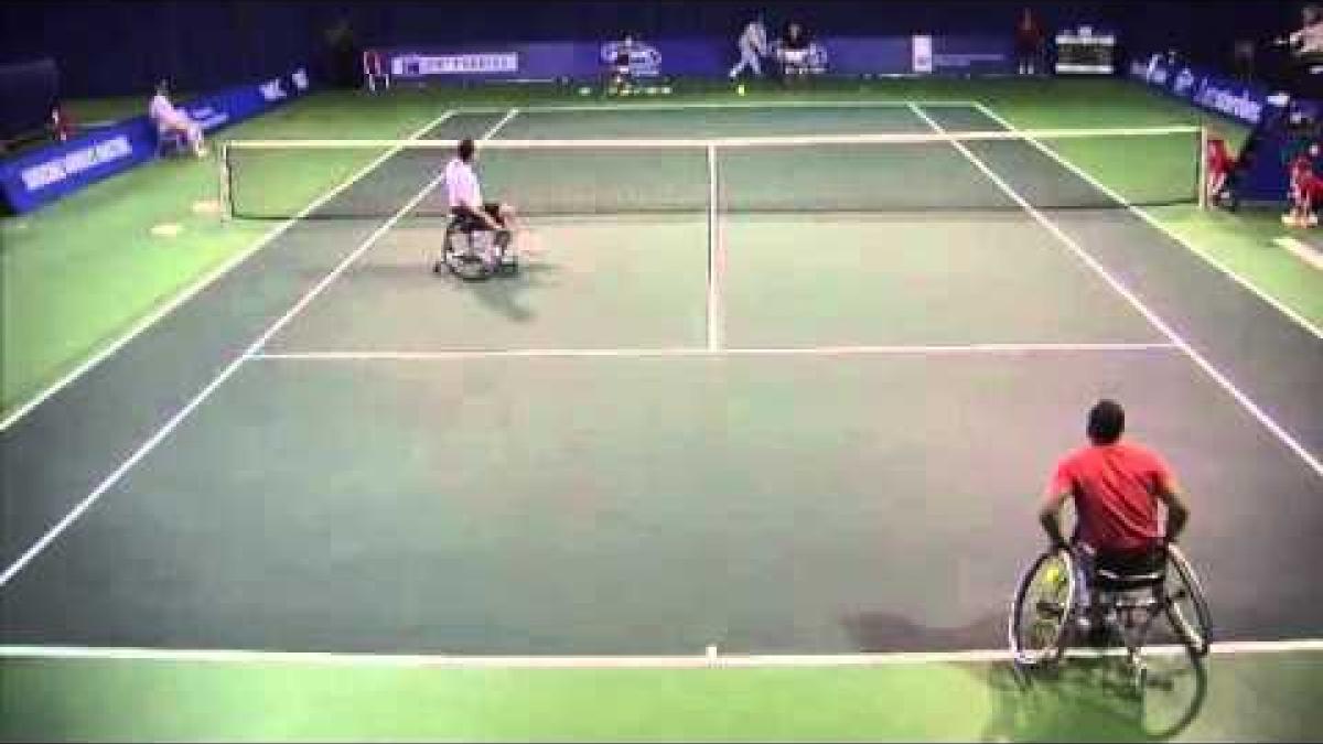 Semifinals of men's doubles at Invacare Masters