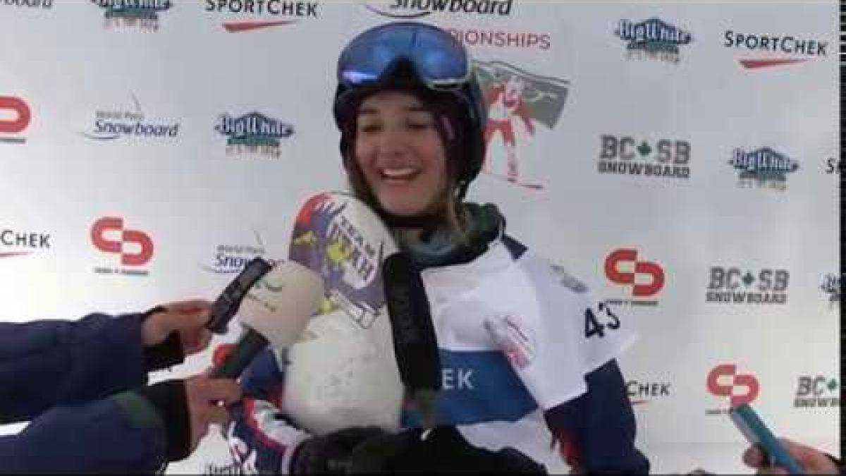 Women&#039;s banked slalom SB-LL1 - Big White 2017