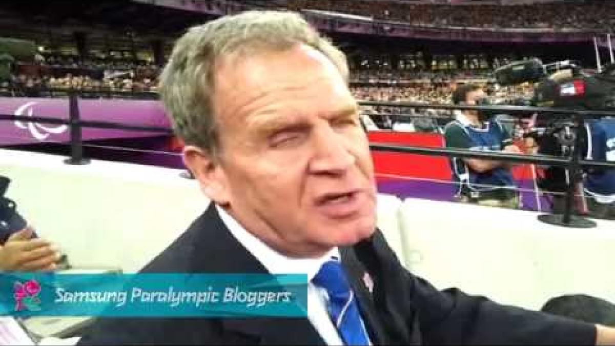 Mike Brace - Mike Brace on the Paralympics audio description, Paralympics 2012