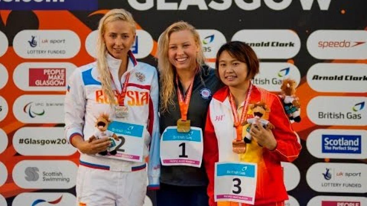 Women's 200m IM SM8 | Victory Ceremony | 2015 IPC Swimming World Championships Glasgow