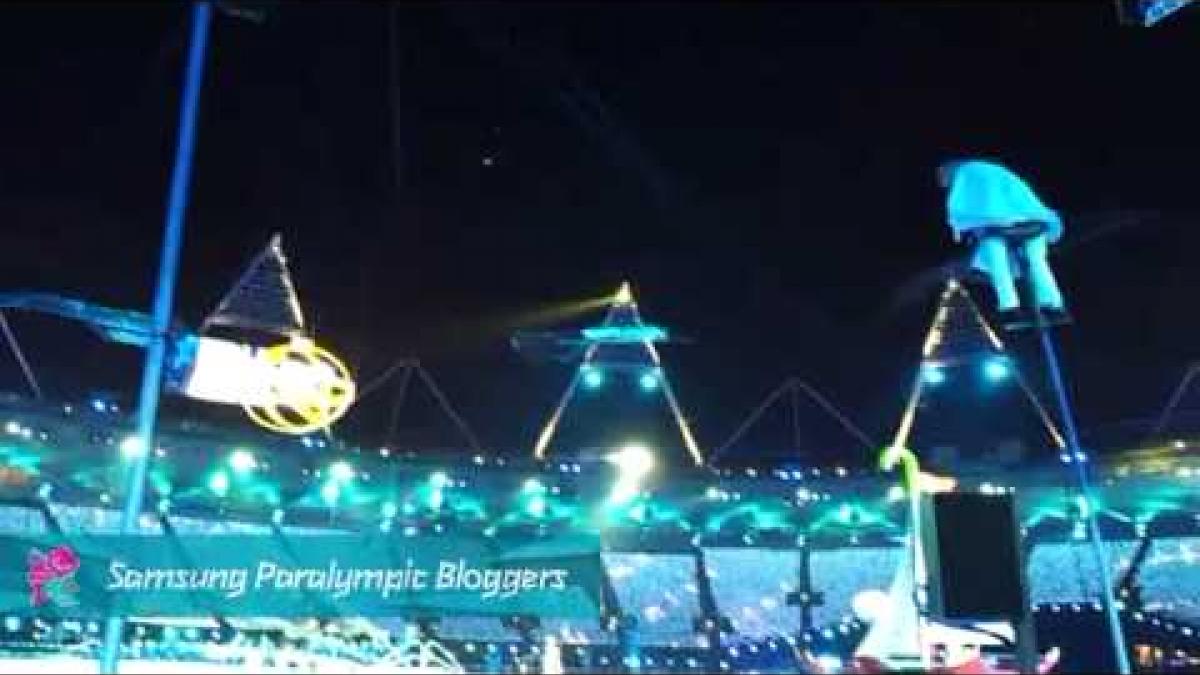 Sara Morganti - Flying at the opening ceremony, Paralympics 2012