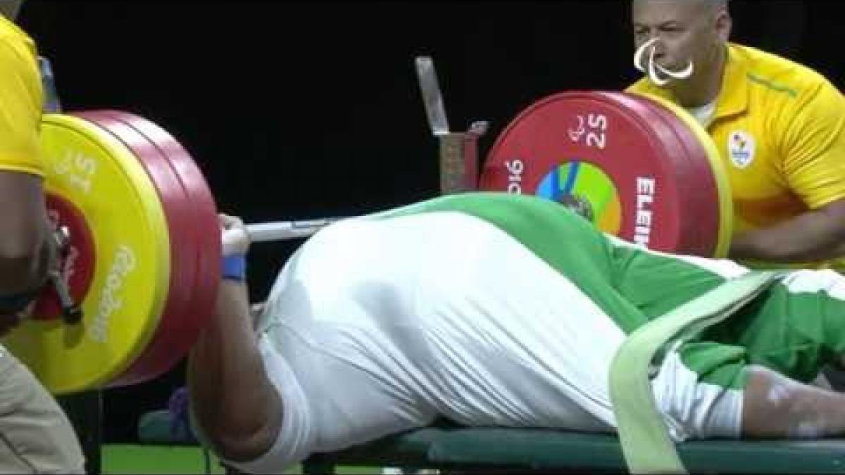 Powerlifting | ORJI Josephine breaks the world record | Women’s +86kg | Rio 2016 Paralympic Games