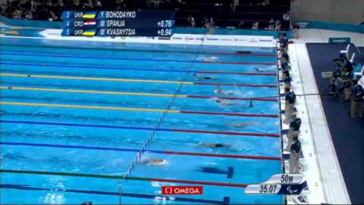 Swimming - Men&#039;s 100m Backstroke - S7 Heat 1 - 2012 London Paralympic Games