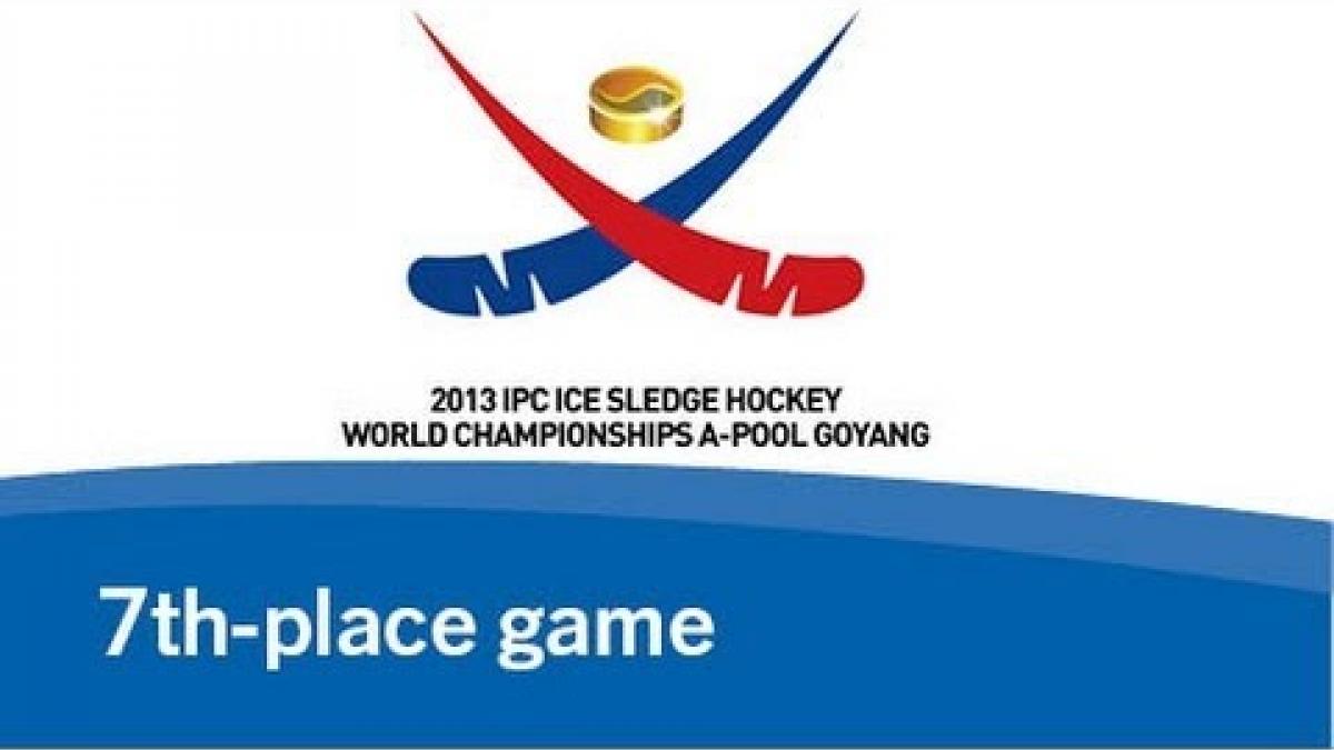 Ice sledge hockey - 7th-place - Korea-Sweden - 2013 IPC Ice Sledge Hockey World Championships A-Pool
