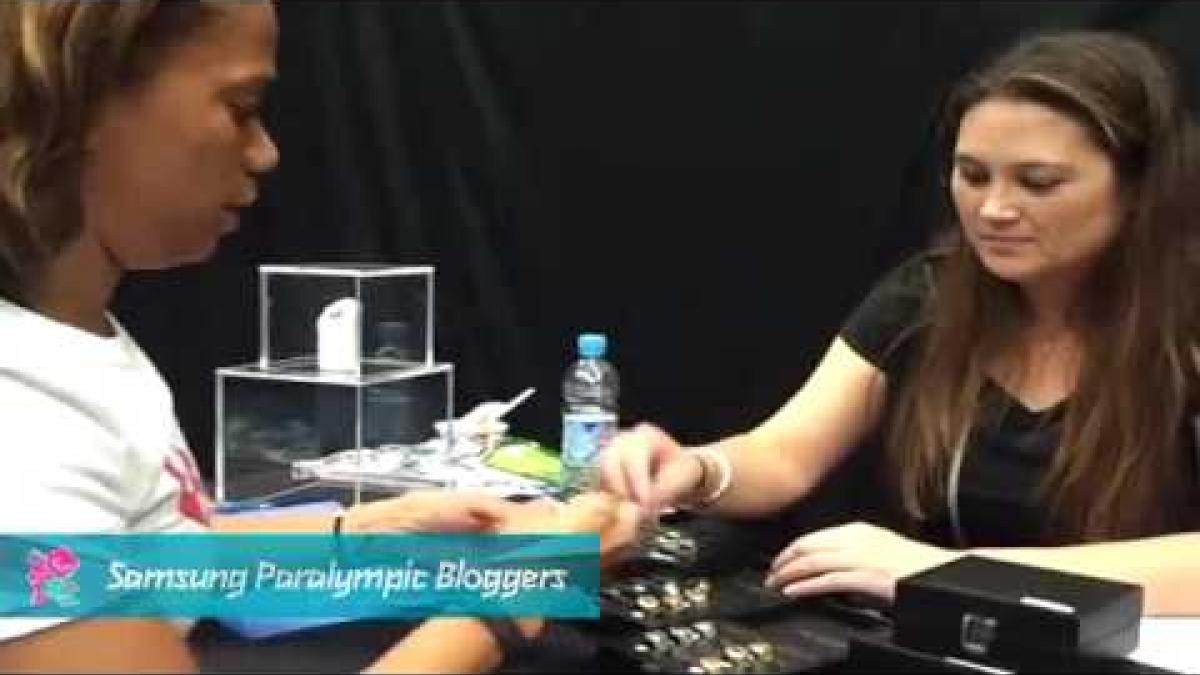 April Holmes - Getting my USA Ring, Paralympics 2012