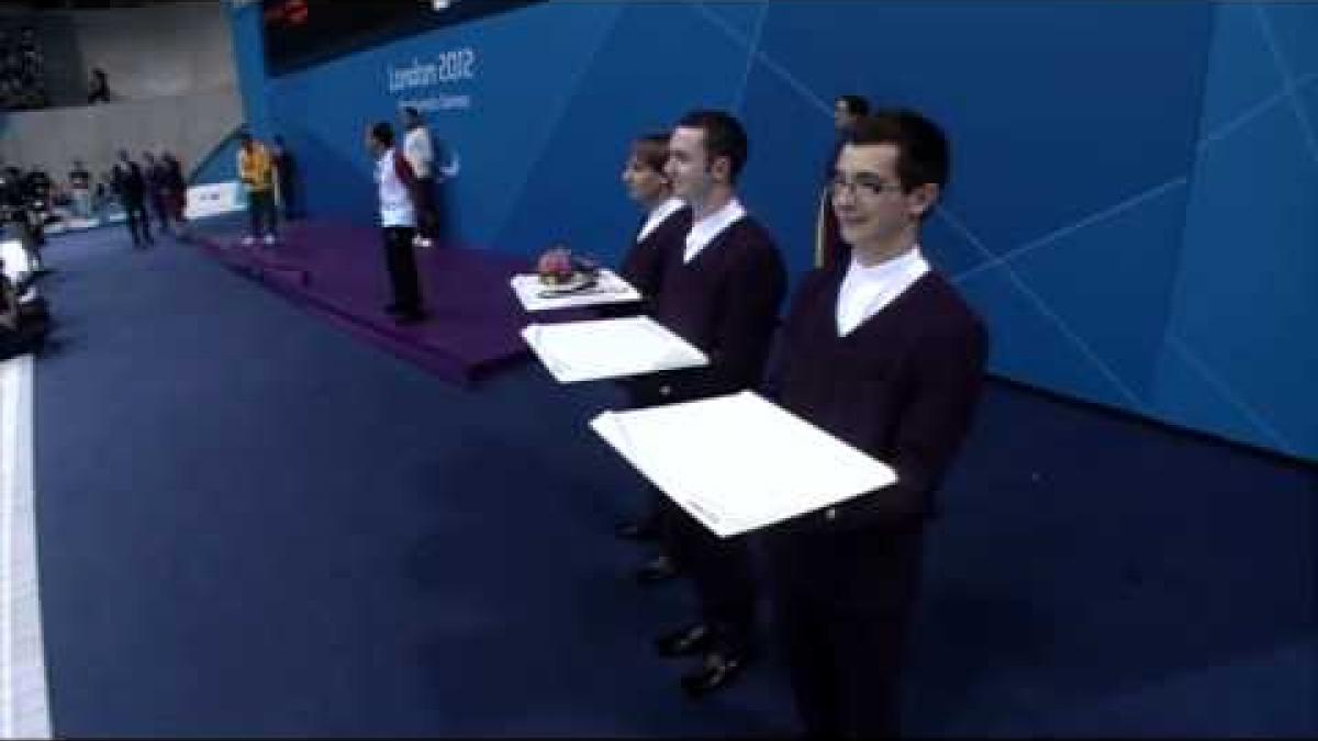 Swimming   Men's 100m Butterfly   S9 Victory Ceremony   2012 London Paralympic Games