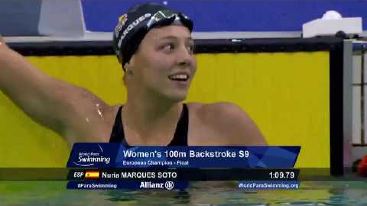 Women&#039;s 100m Backstroke S9 Final | Dublin 2018
