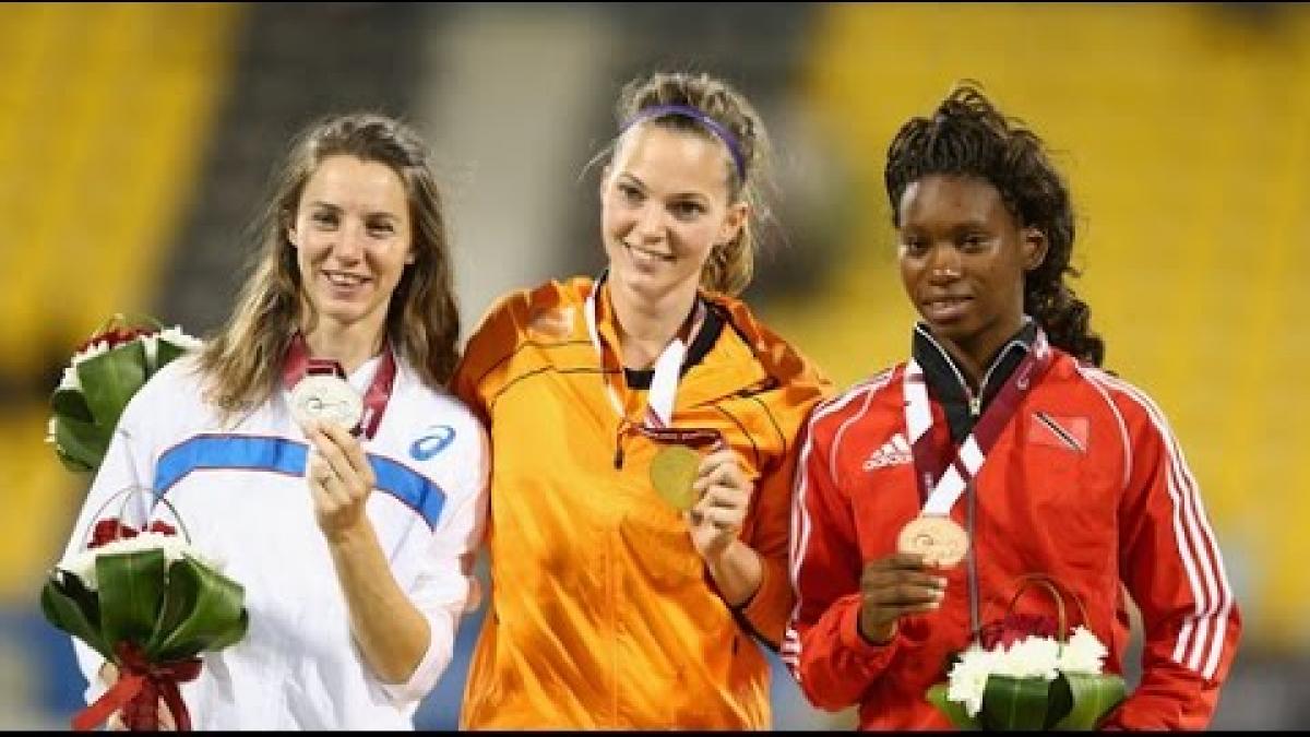 Women's 100m T44 | Victory Ceremony |  2015 IPC Athletics World Championships Doha