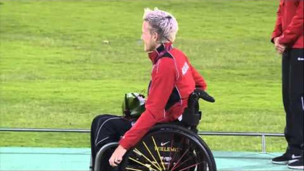 Women's 400m T52 | Victory Ceremony |  2015 IPC Athletics World Championships Doha
