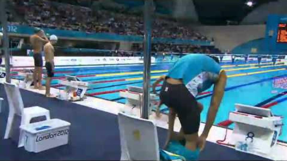 Swimming - Men's 100m Backstroke - S13 Final - London 2012 Paralympic Games