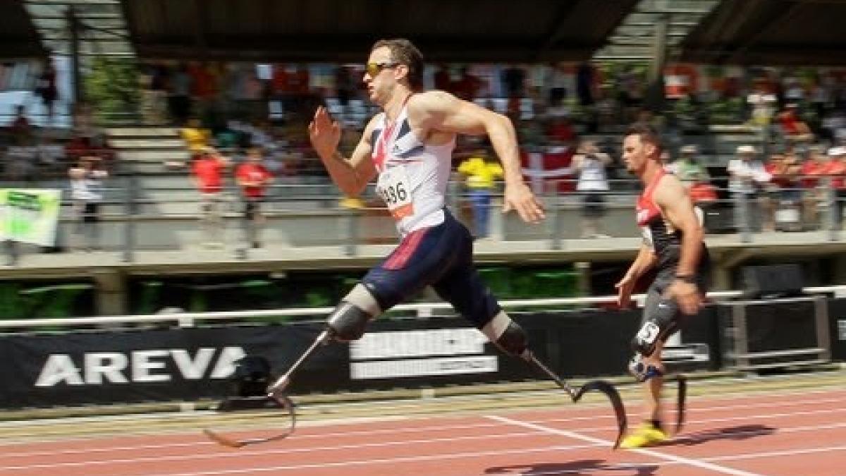 Athletics - men's 200m T42 semifinal 2 - 2013 IPC Athletics World Championships, Lyon