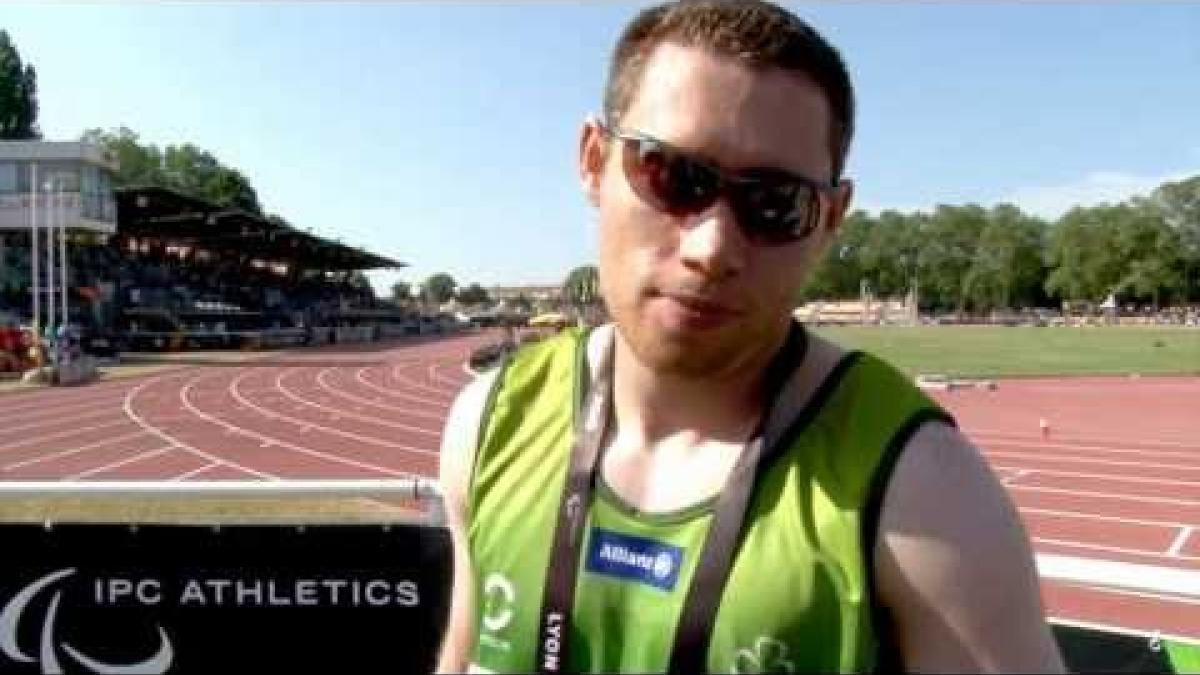 Interview: Jason Smyth after winning gold in 200m T13 at 2013 IPC Athletics World Championships Lyon