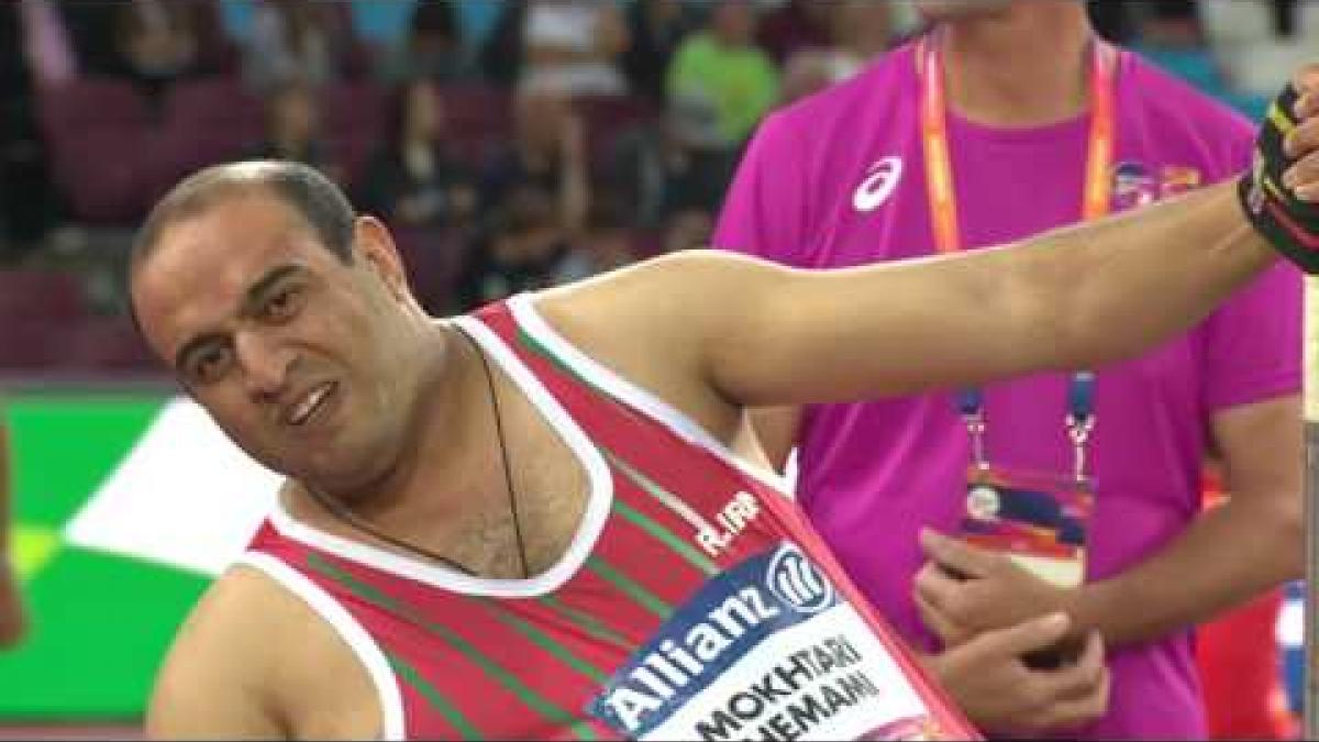 Alireza H. MOKHTARI Gold Men’s Shot Put F53 | Final| London 2017 World Para Athletics Championships