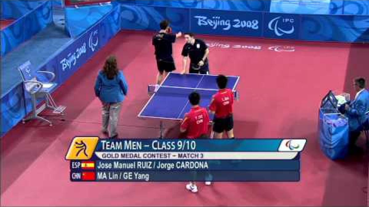 Table Tennis Men's Team Class 9-10 Gold Medal Contest - Beijing 2008 Paralympic Games
