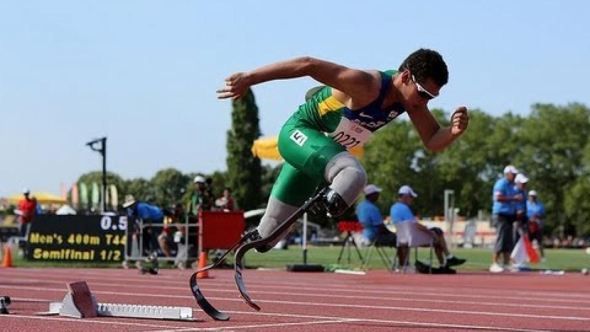 Athletics - men's 400m T44 semifinal 1 - 2013 IPC Athletics World Championships, Lyon