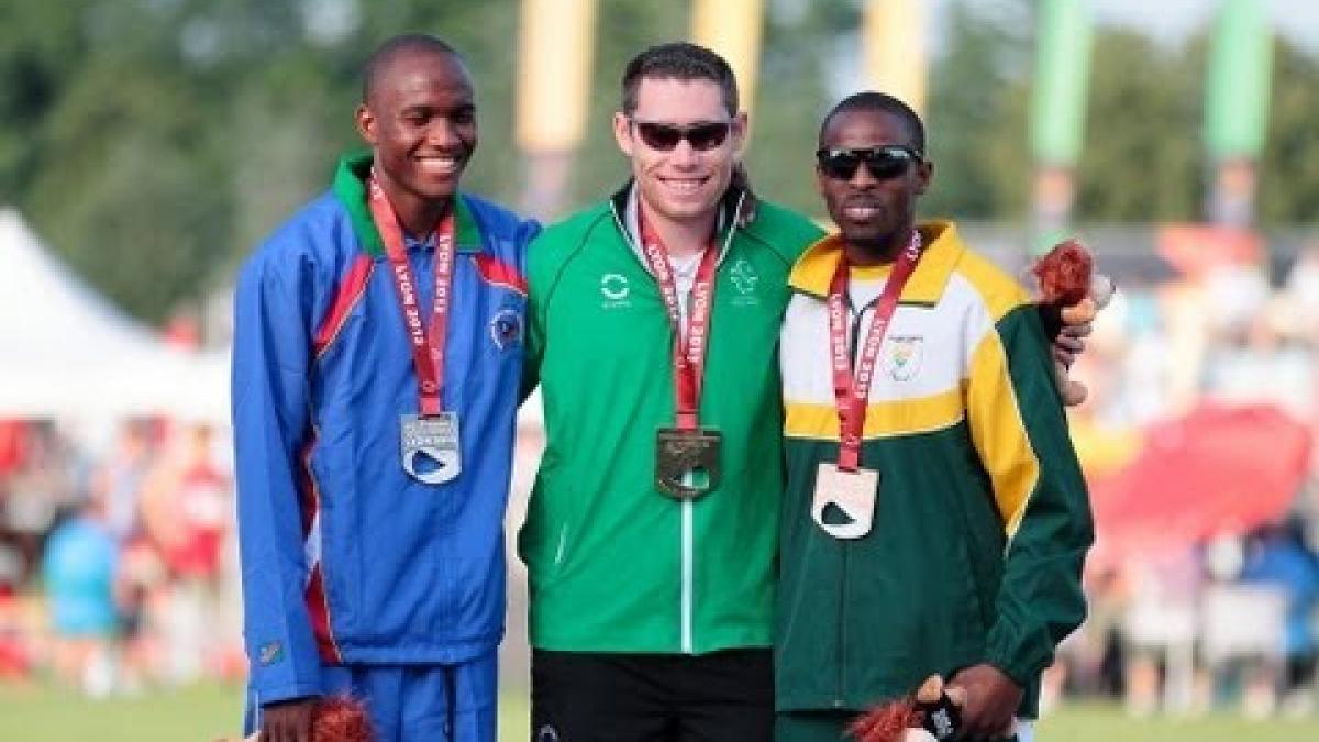 Athletics - men's 200m T13 Medal Ceremony - 2013 IPC Athletics World Championships, Lyon