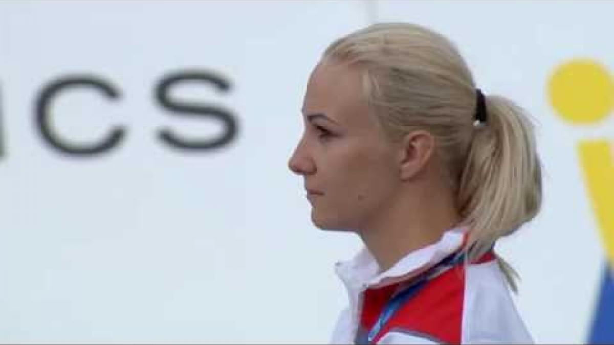 Women's long jump T20 | Victory Ceremony | 2016 IPC Athletics European Championships Grosseto