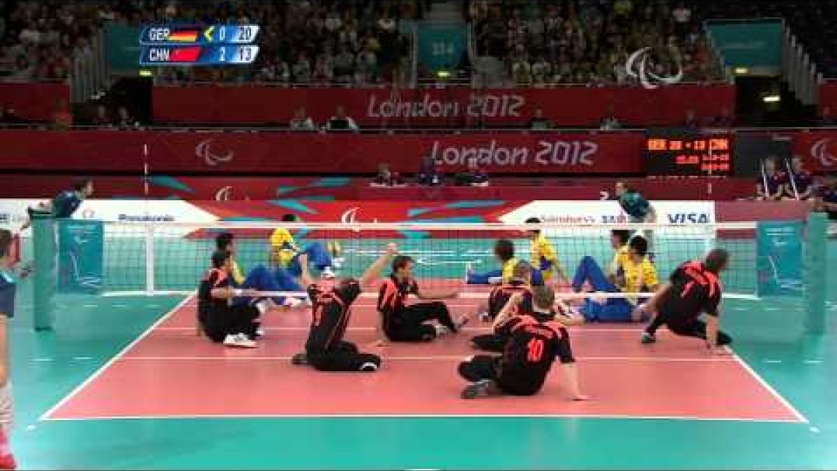 Sitting Volleyball - GER vs CHN - Men's Quarterfinal 1 - Match 35 - London 2012 Paralympic Games