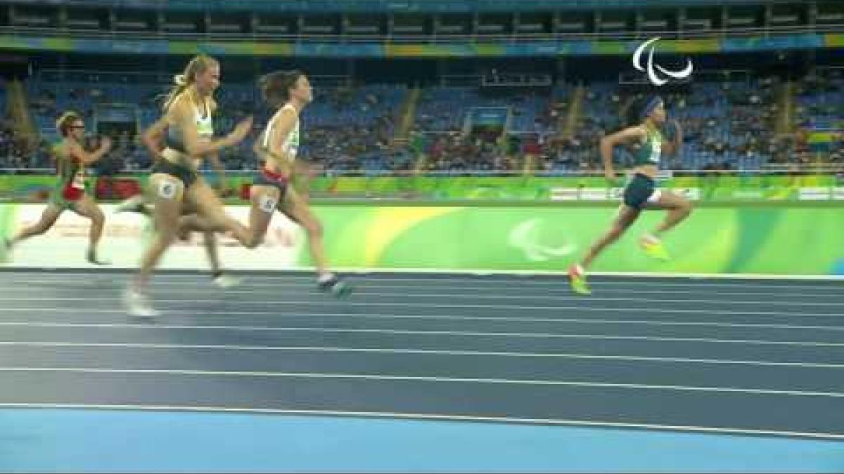 Athletics | Women's 100m - T38 Round 1 heat 1 | Rio 2016 Paralympic Games