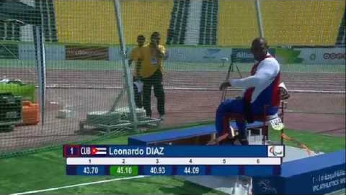 Men's discus F56 | final |  2015 IPC Athletics World Championships Doha