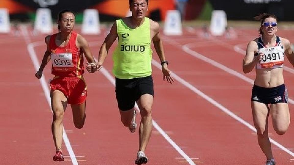 Athletics - Women's 100m T12 semifinals 2 - 2013 IPC Athletics World Championships, Lyon