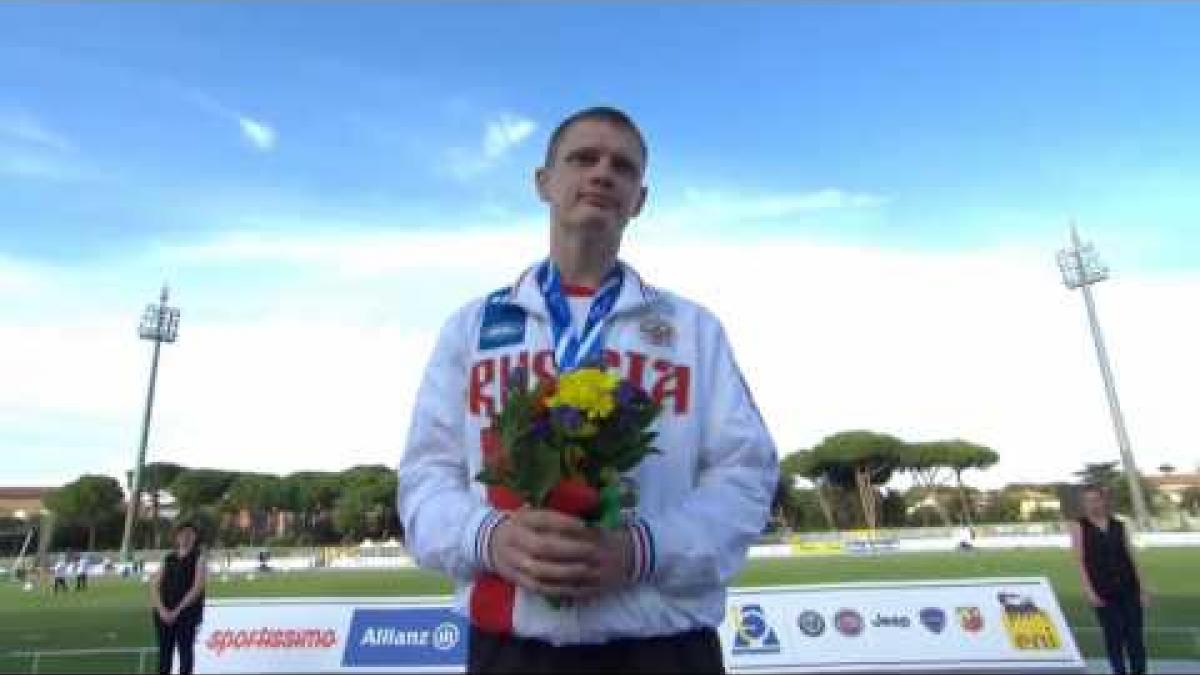Men's 400 m T36 | Victory Ceremony | 2016 IPC Athletics European Championships Grosseto