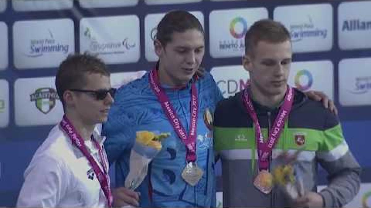 Men's 100m Freestyle S11 Medal Ceremony