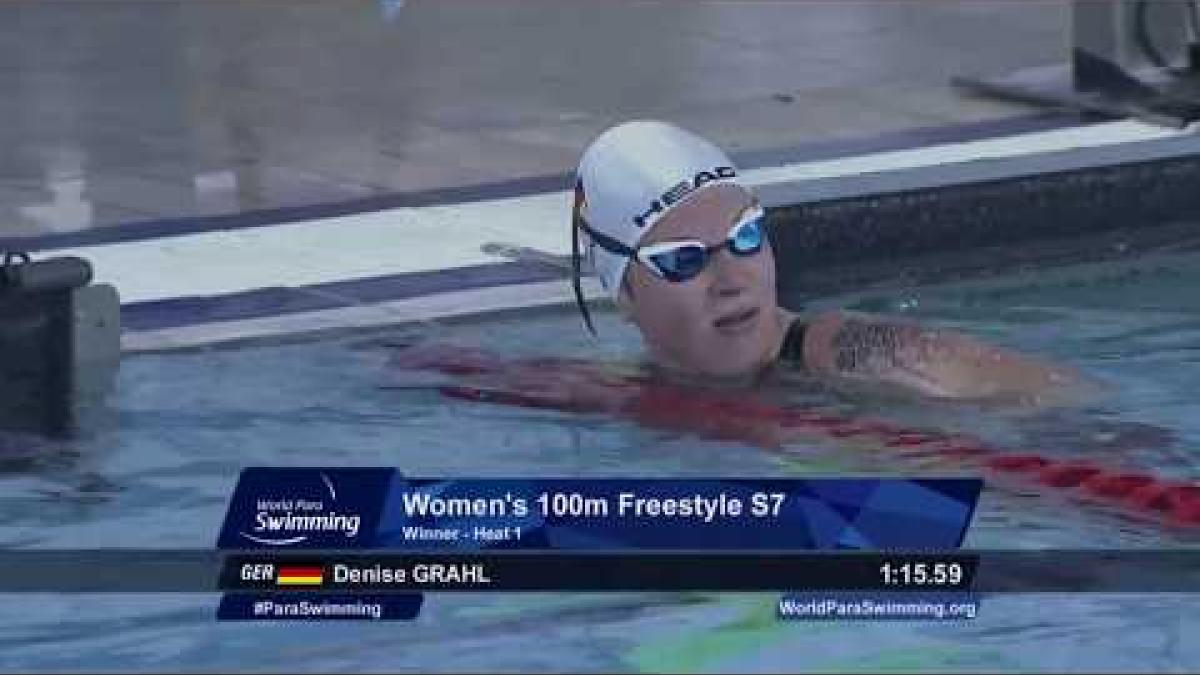 Women's 100 m Freestyle S7 | Heat 1 | Mexico City 2017 World Para Swimming Championships