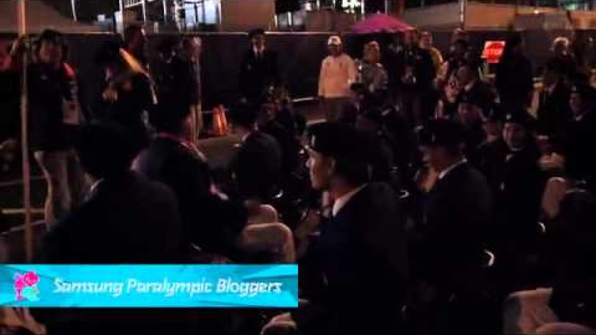 IPC Blogger - Team USA chant before Opening Ceremony, Paralympics 2012