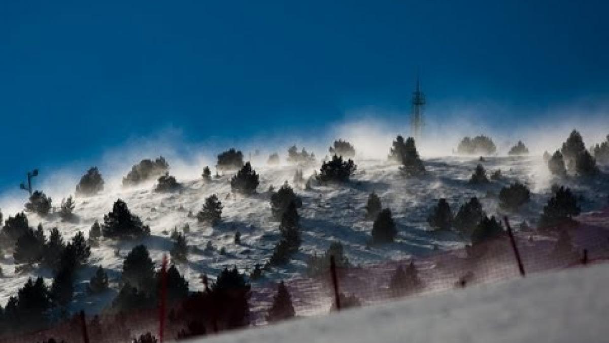 High winds in La Molina, Spain, meant slalom was cancelled at 2013 IPC Alpine Skiing Worlds