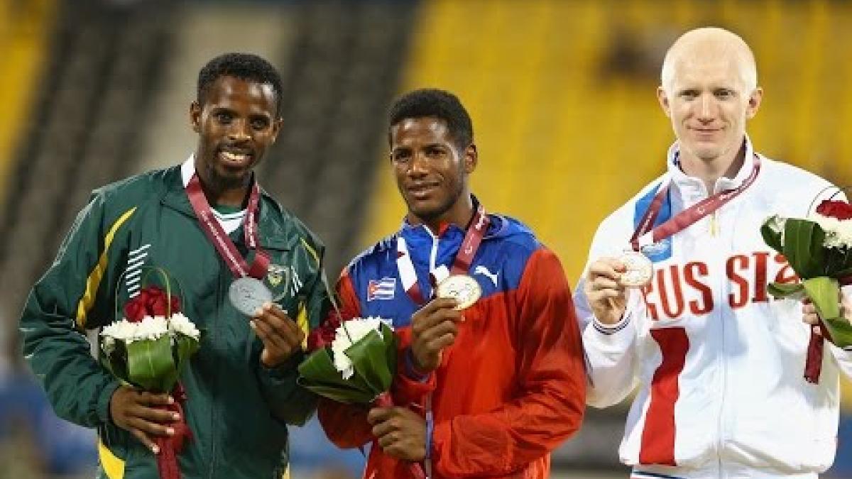 Men's 200m T12 | Victory Ceremony |  2015 IPC Athletics World Championships Doha