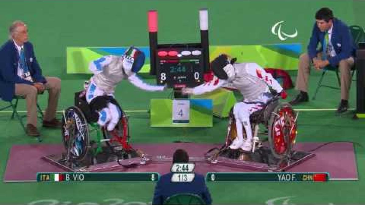 Wheelchair Fencing | Italy v China Women's Individual Foil Semi-Final | Rio 2016 Paralympic Games