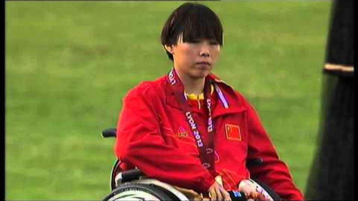 Athletics -  women's 100m T53 Medal Ceremony  - 2013 IPC Athletics World Championships, Lyon
