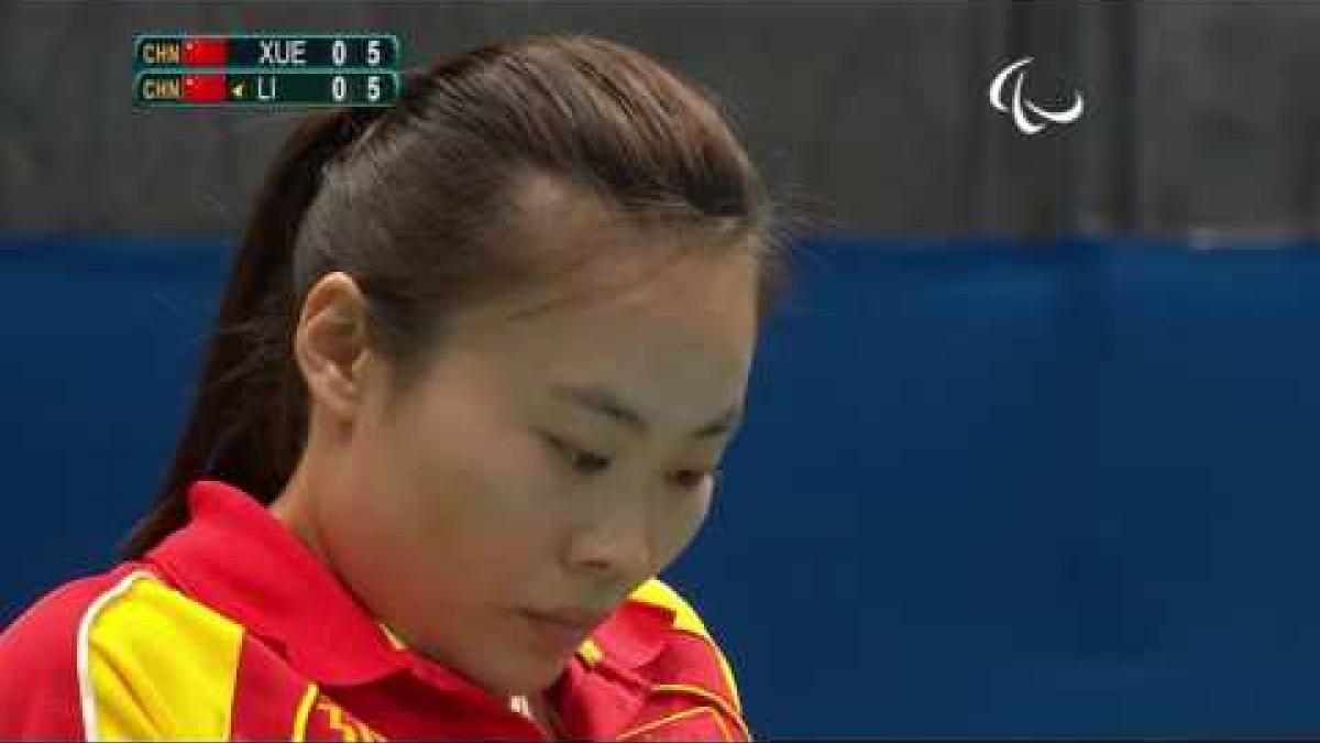 Table Tennis | China v China | Women's Singles Final Match SF3 | Rio 2016 Paralympic Games