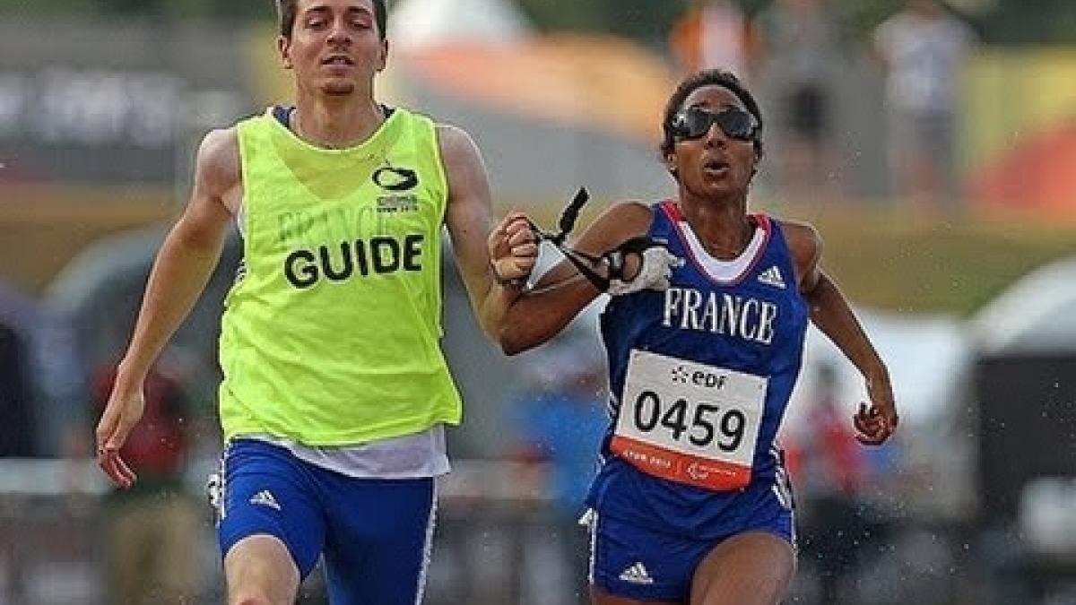 Athletics - Women's 100m T11 Semifinal 2 - 2013 IPC Athletics World Championships, Lyon