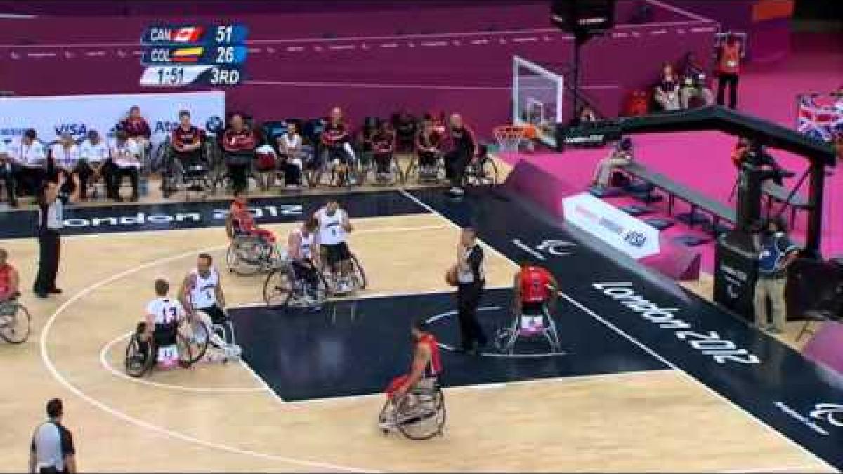 Wheelchair Basketball - CAN versus COL - LIVE  - 2012 London Paralympic Games