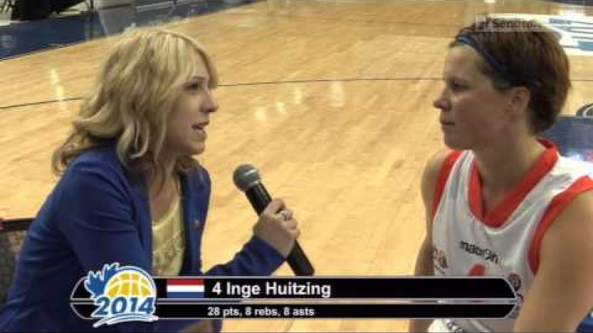 Interview: Inge Huitzing (Netherlands) | 2014 IWBF Women's World WheelchairBasketball Championships