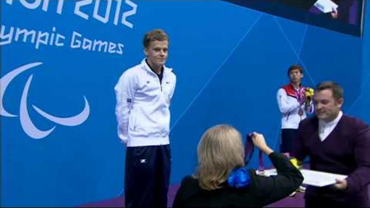 Swimming - Men's 100m Backstroke - S11 Victory Ceremony - London 2012 Paralympic Games