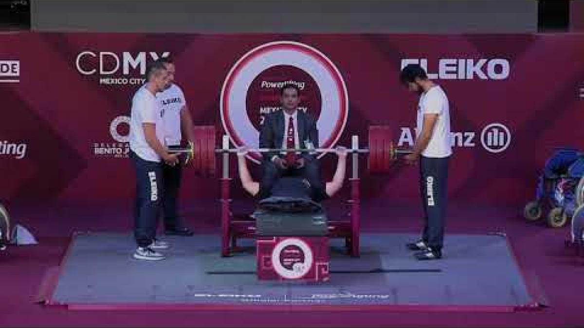 Omar Qarada | Silver | Men&#039;sUp to 49kg | Mexico City 2017 World Para Powerlifting Championships