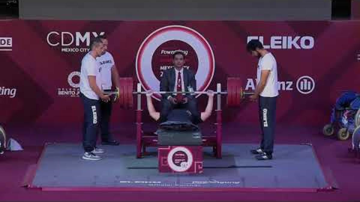 Omar Qarada | Silver | Men'sUp to 49kg | Mexico City 2017 World Para Powerlifting Championships