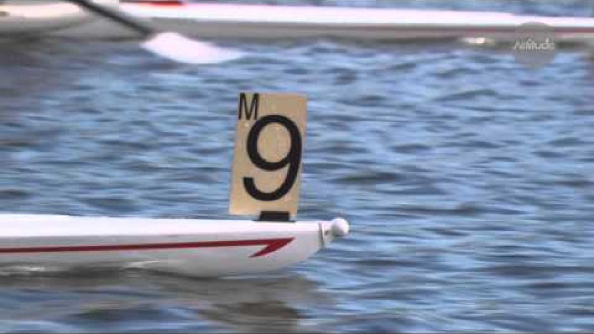 New Zealand's rower Danny McBride gets ready