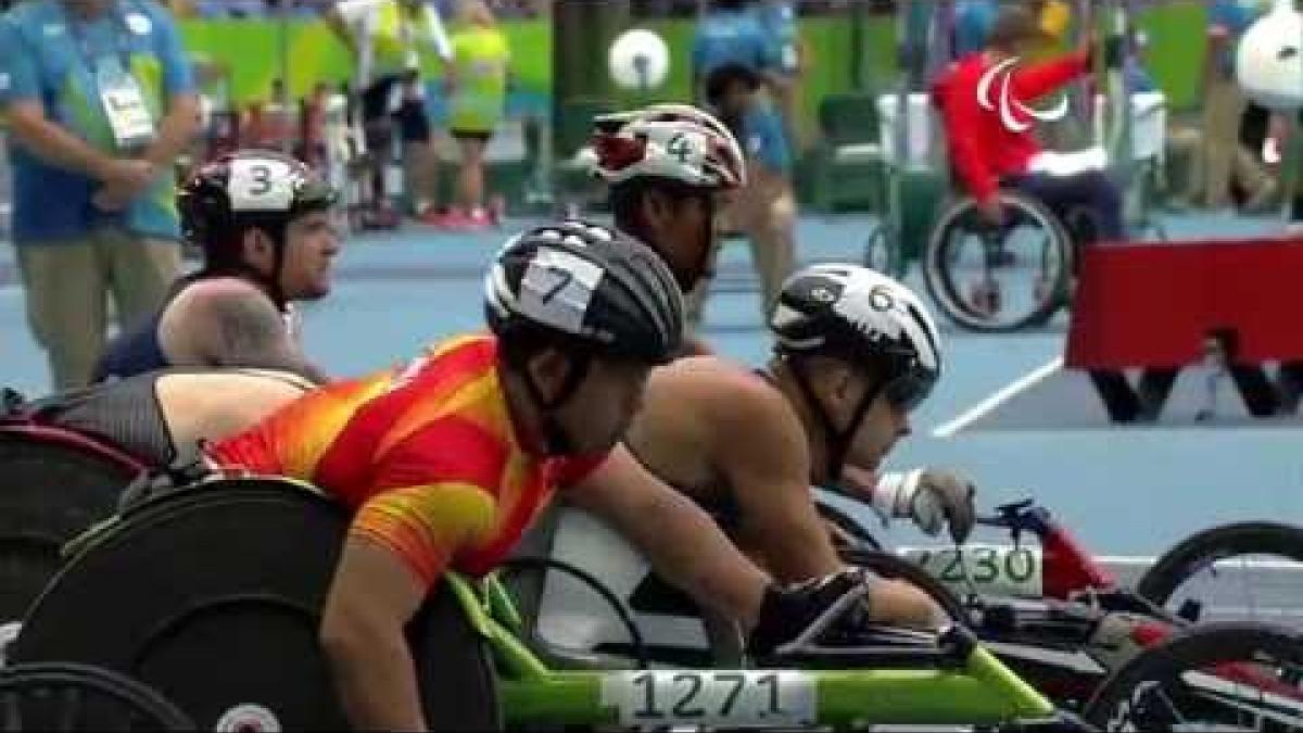 Athletics | Men's 100m - T53 Round 1 heat 1 | Rio 2016 Paralympic Games