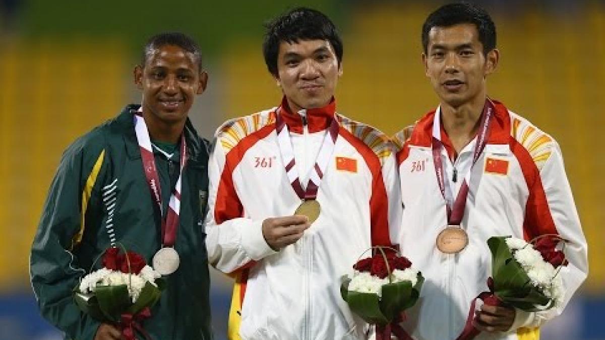 Men's 200m T38 | Victory Ceremony |  2015 IPC Athletics World Championships Doha