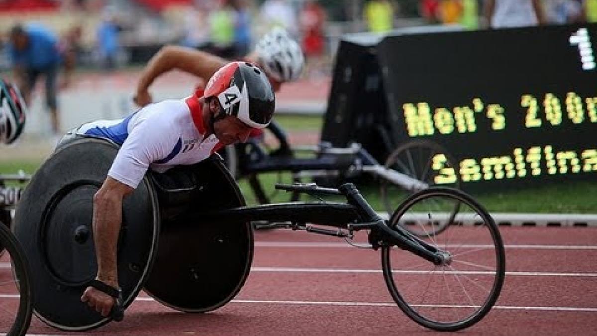 Athletics - men's 200m T53 semifinals 2 - 2013 IPC Athletics World Championships, Lyon