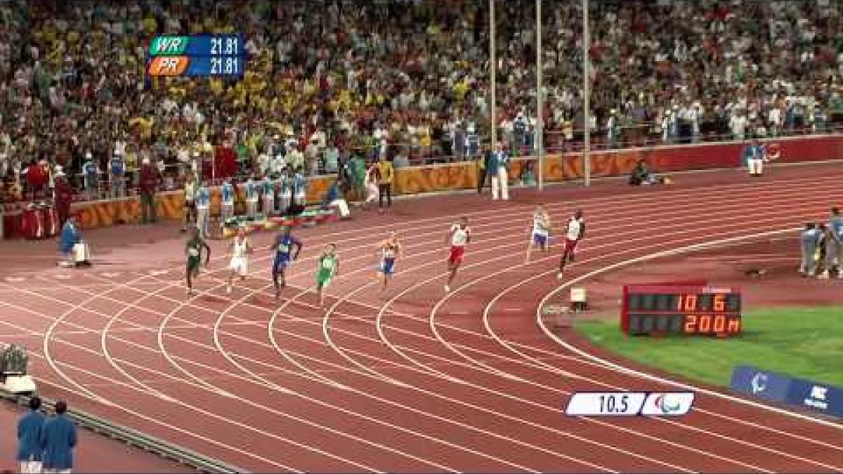 Beijing 2008 Paralympic Games men's 200m T13 Final