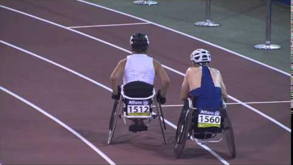 Men's 100m T51 | heat 2 |  2015 IPC Athletics World Championships Doha