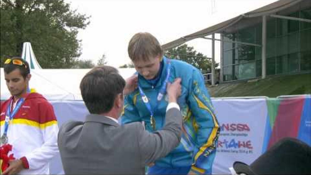 Men's 200m T38 | Victory Ceremony | 2014 IPC Athletics European Championships Swansea