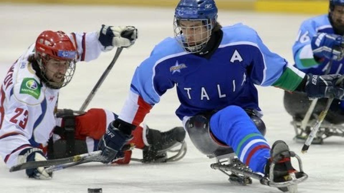 Highlights Italy v Russia - 2013 IPC Ice Sledge Hockey World Championships A Pool Goyang